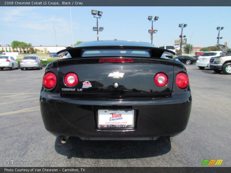 Black / Gray 2008 Chevrolet Cobalt LS Coupe