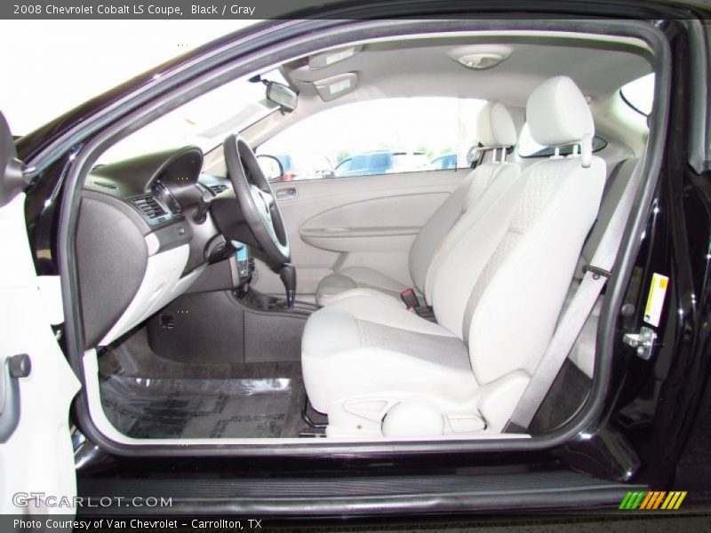 Black / Gray 2008 Chevrolet Cobalt LS Coupe
