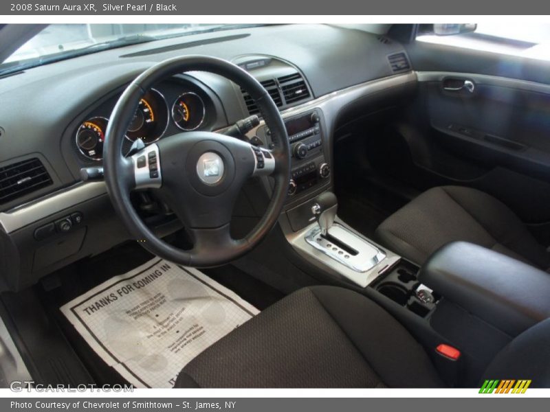 Silver Pearl / Black 2008 Saturn Aura XR