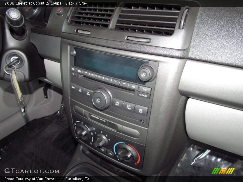 Black / Gray 2008 Chevrolet Cobalt LS Coupe