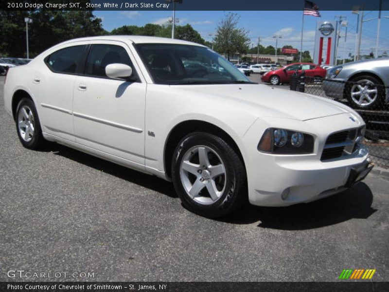 Stone White / Dark Slate Gray 2010 Dodge Charger SXT