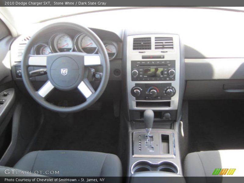 Stone White / Dark Slate Gray 2010 Dodge Charger SXT