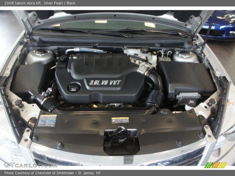 Silver Pearl / Black 2008 Saturn Aura XR