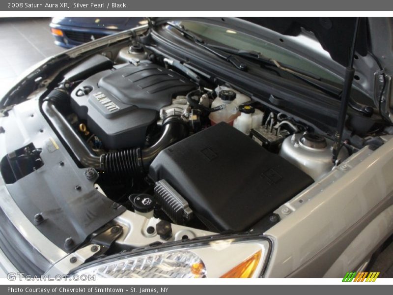 Silver Pearl / Black 2008 Saturn Aura XR