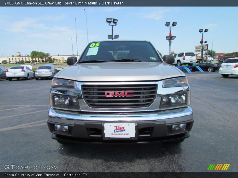 Silver Birch Metallic / Dark Pewter 2005 GMC Canyon SLE Crew Cab