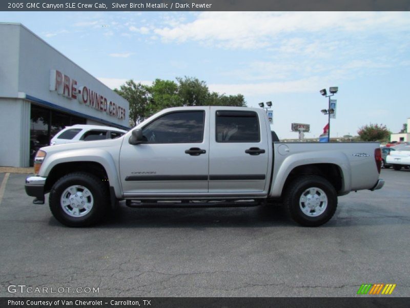 Silver Birch Metallic / Dark Pewter 2005 GMC Canyon SLE Crew Cab