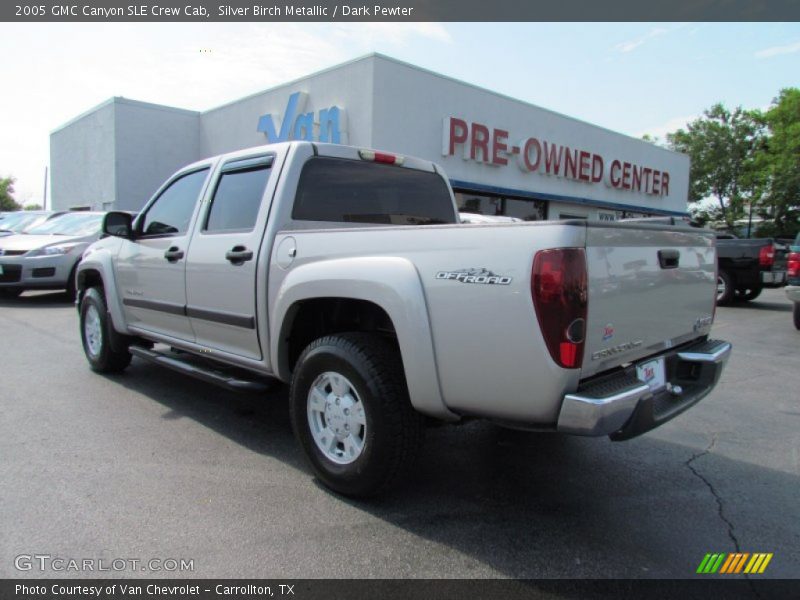 Silver Birch Metallic / Dark Pewter 2005 GMC Canyon SLE Crew Cab