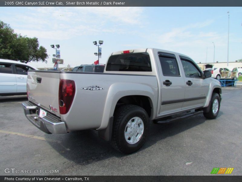 Silver Birch Metallic / Dark Pewter 2005 GMC Canyon SLE Crew Cab