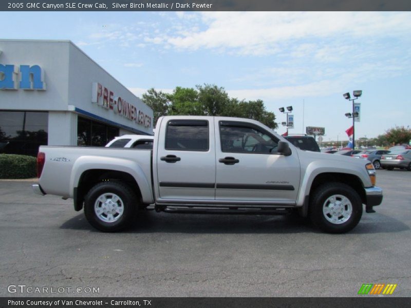 Silver Birch Metallic / Dark Pewter 2005 GMC Canyon SLE Crew Cab