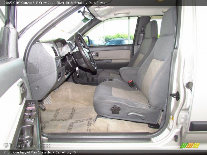 Silver Birch Metallic / Dark Pewter 2005 GMC Canyon SLE Crew Cab
