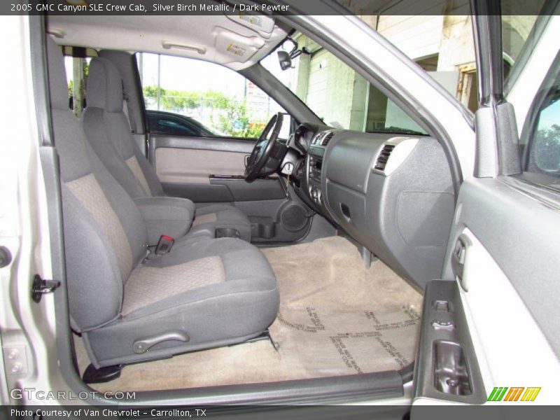 Silver Birch Metallic / Dark Pewter 2005 GMC Canyon SLE Crew Cab
