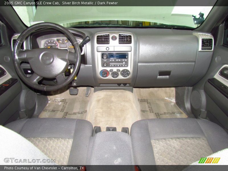 Silver Birch Metallic / Dark Pewter 2005 GMC Canyon SLE Crew Cab
