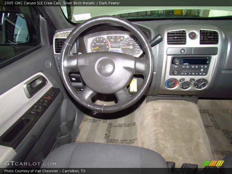 Silver Birch Metallic / Dark Pewter 2005 GMC Canyon SLE Crew Cab