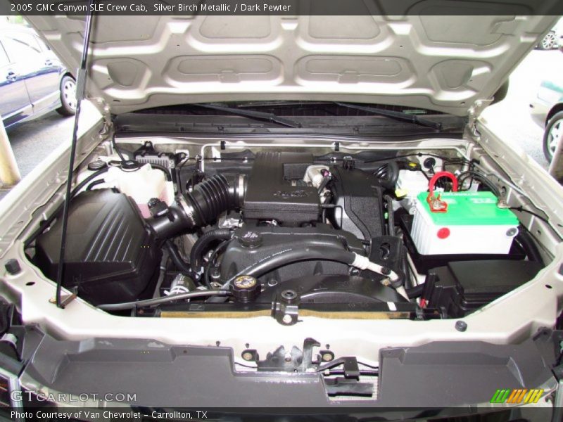 Silver Birch Metallic / Dark Pewter 2005 GMC Canyon SLE Crew Cab