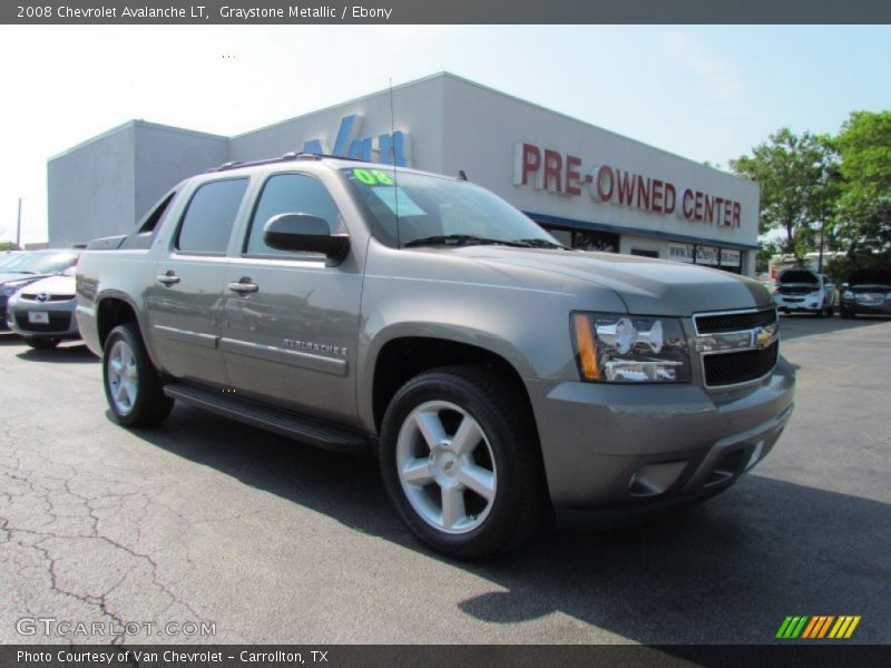 Graystone Metallic / Ebony 2008 Chevrolet Avalanche LT