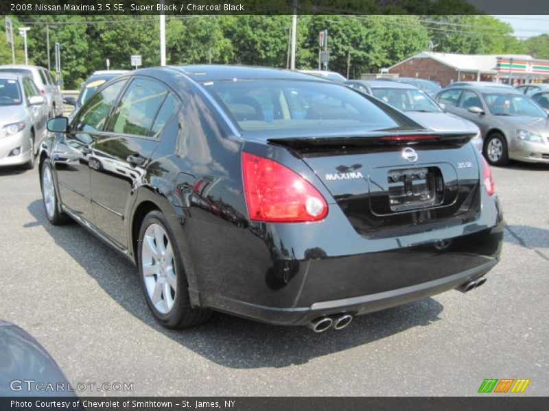 Super Black / Charcoal Black 2008 Nissan Maxima 3.5 SE