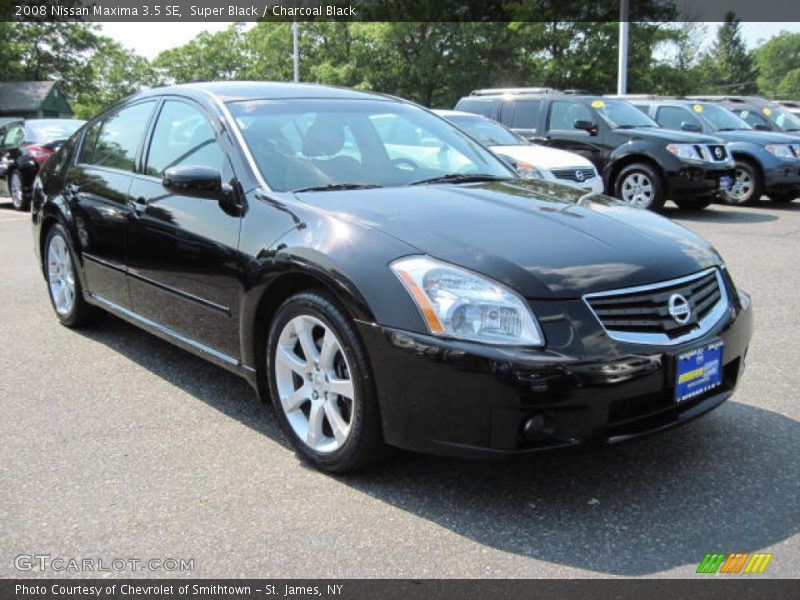 Super Black / Charcoal Black 2008 Nissan Maxima 3.5 SE