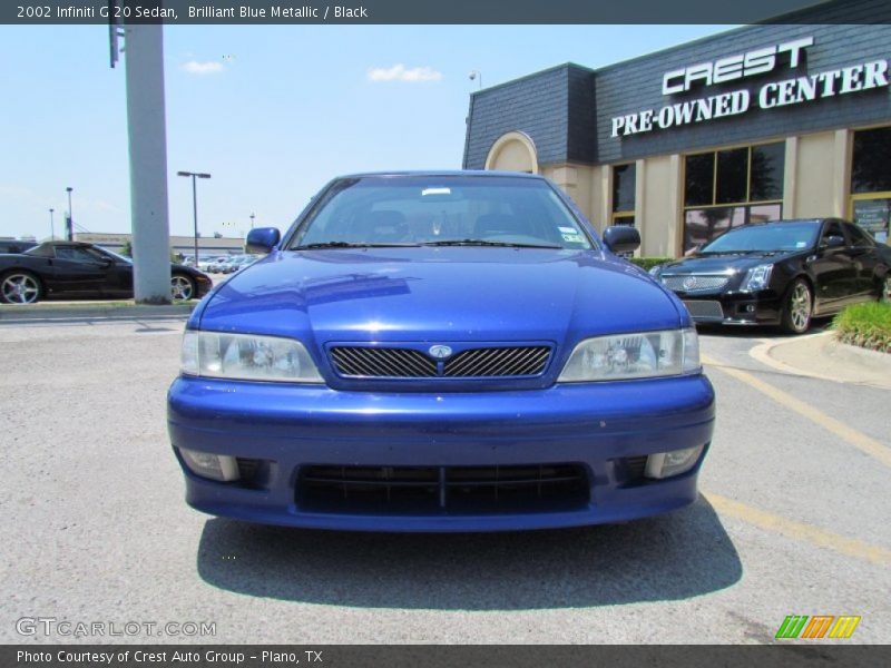 Brilliant Blue Metallic / Black 2002 Infiniti G 20 Sedan