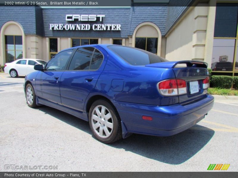 Brilliant Blue Metallic / Black 2002 Infiniti G 20 Sedan