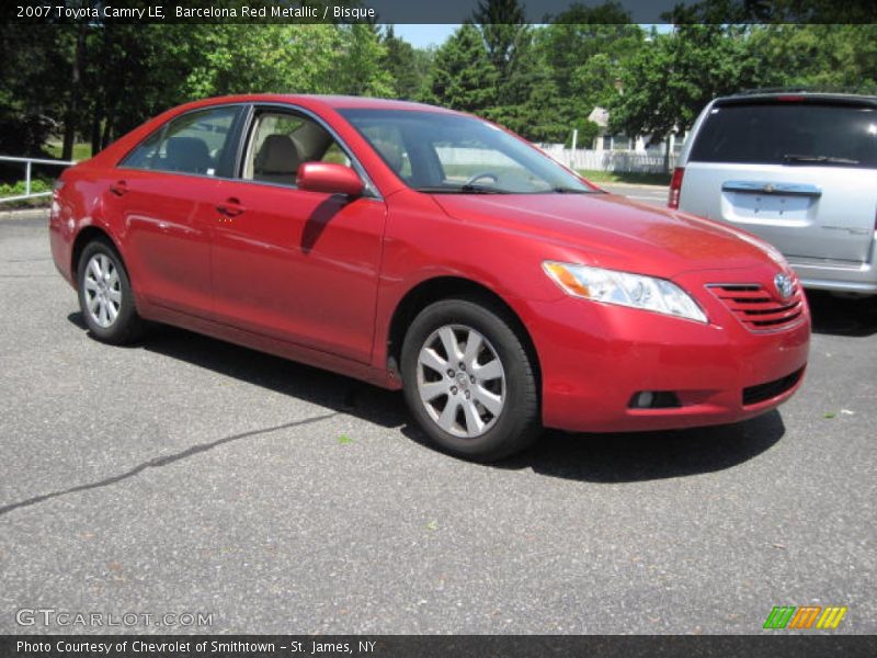 Barcelona Red Metallic / Bisque 2007 Toyota Camry LE