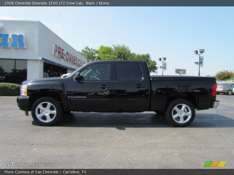 Black / Ebony 2008 Chevrolet Silverado 1500 LTZ Crew Cab