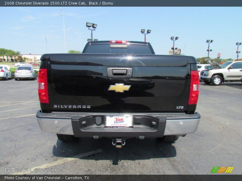 Black / Ebony 2008 Chevrolet Silverado 1500 LTZ Crew Cab