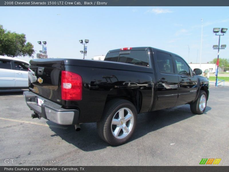 Black / Ebony 2008 Chevrolet Silverado 1500 LTZ Crew Cab