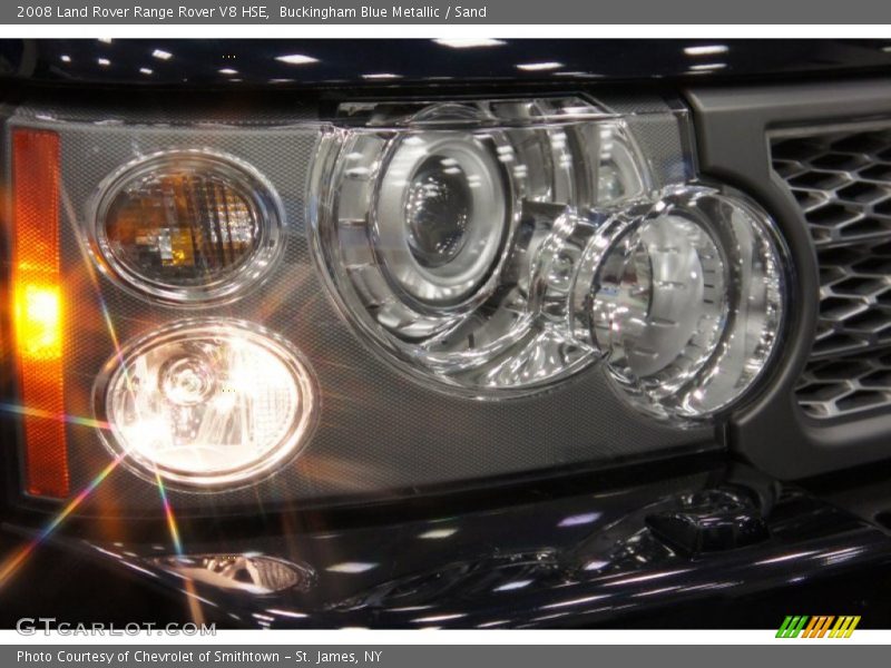 Buckingham Blue Metallic / Sand 2008 Land Rover Range Rover V8 HSE