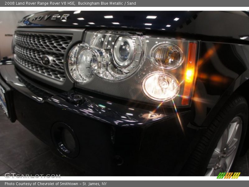 Buckingham Blue Metallic / Sand 2008 Land Rover Range Rover V8 HSE