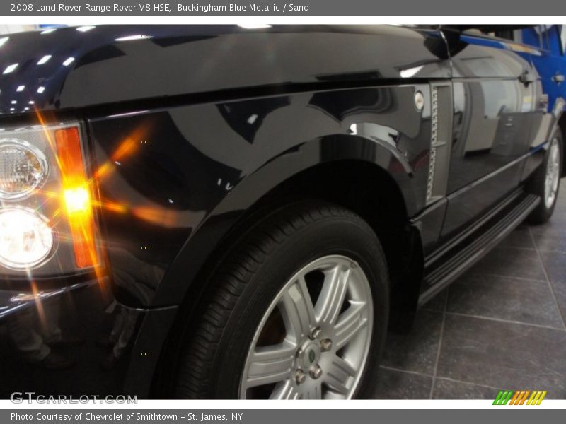 Buckingham Blue Metallic / Sand 2008 Land Rover Range Rover V8 HSE