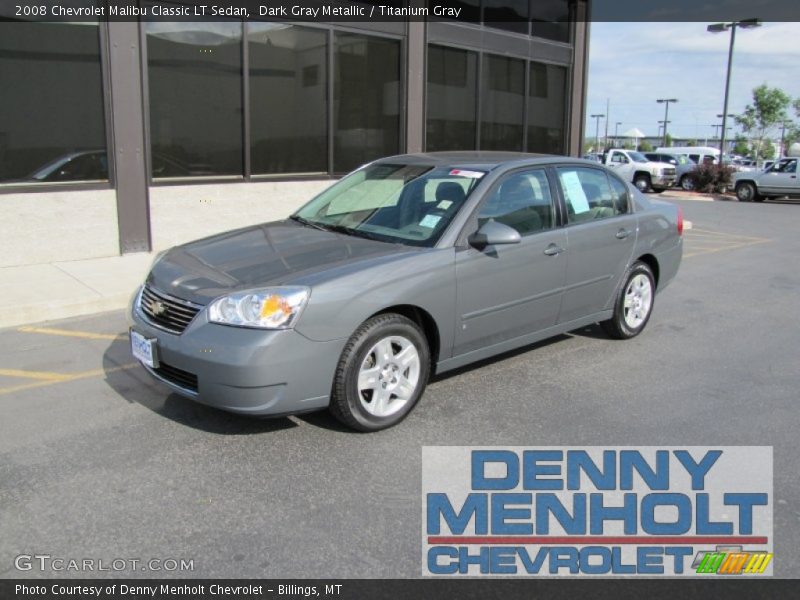 Dark Gray Metallic / Titanium Gray 2008 Chevrolet Malibu Classic LT Sedan