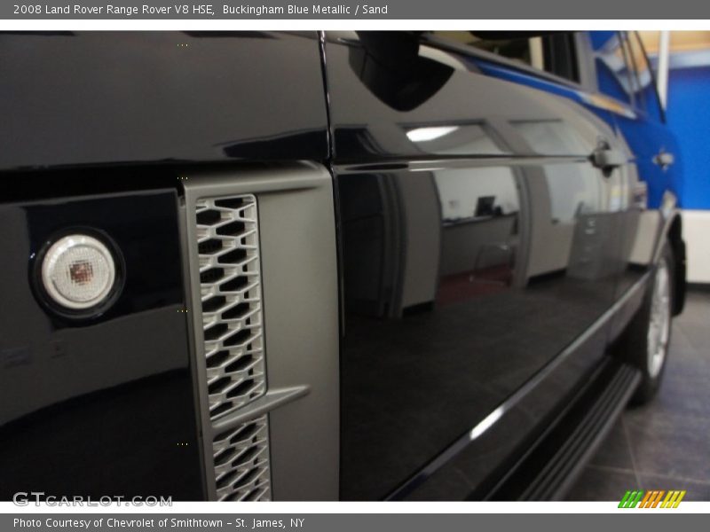 Buckingham Blue Metallic / Sand 2008 Land Rover Range Rover V8 HSE