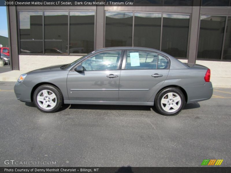 Dark Gray Metallic / Titanium Gray 2008 Chevrolet Malibu Classic LT Sedan
