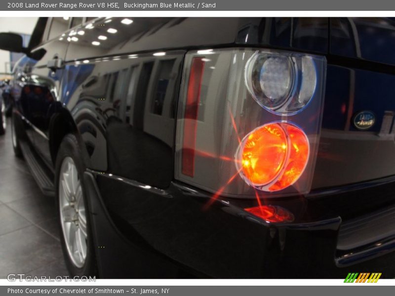 Buckingham Blue Metallic / Sand 2008 Land Rover Range Rover V8 HSE