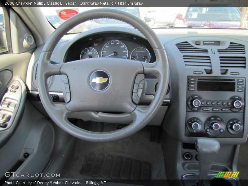 Dark Gray Metallic / Titanium Gray 2008 Chevrolet Malibu Classic LT Sedan