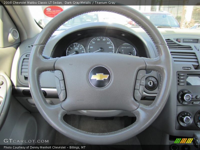 Dark Gray Metallic / Titanium Gray 2008 Chevrolet Malibu Classic LT Sedan
