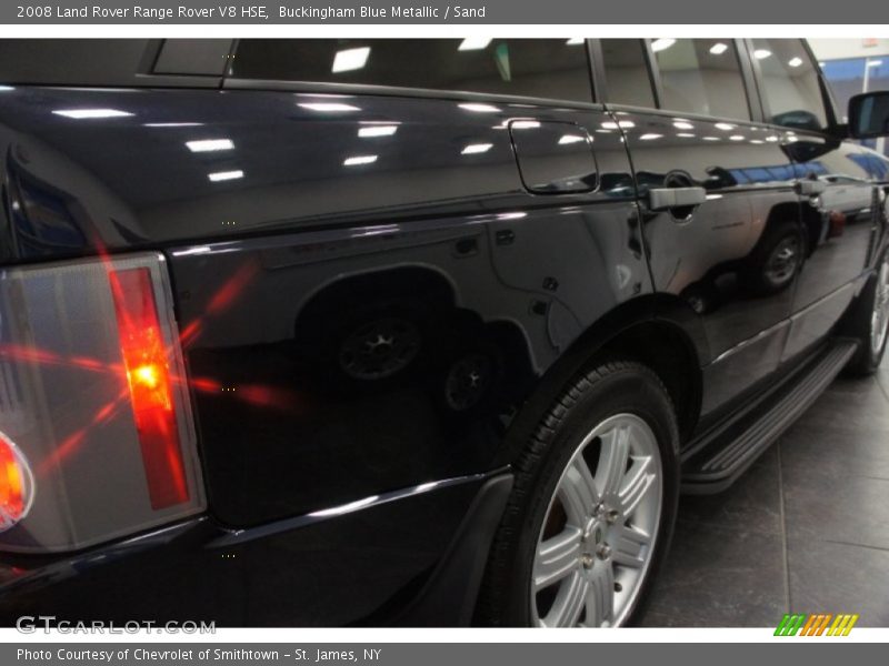 Buckingham Blue Metallic / Sand 2008 Land Rover Range Rover V8 HSE