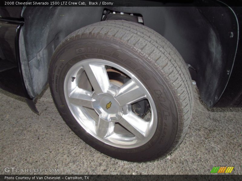 Black / Ebony 2008 Chevrolet Silverado 1500 LTZ Crew Cab