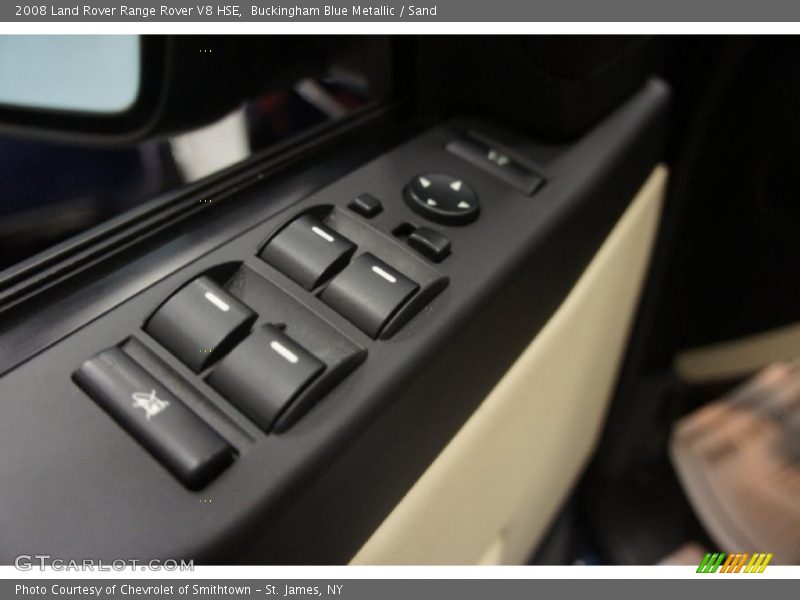 Buckingham Blue Metallic / Sand 2008 Land Rover Range Rover V8 HSE