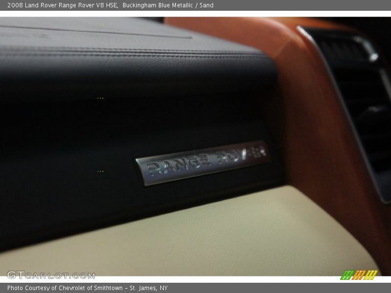 Buckingham Blue Metallic / Sand 2008 Land Rover Range Rover V8 HSE