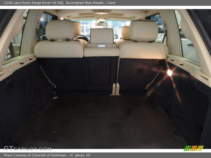 Buckingham Blue Metallic / Sand 2008 Land Rover Range Rover V8 HSE