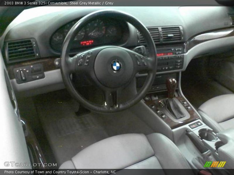 Steel Grey Metallic / Grey 2003 BMW 3 Series 325i Convertible