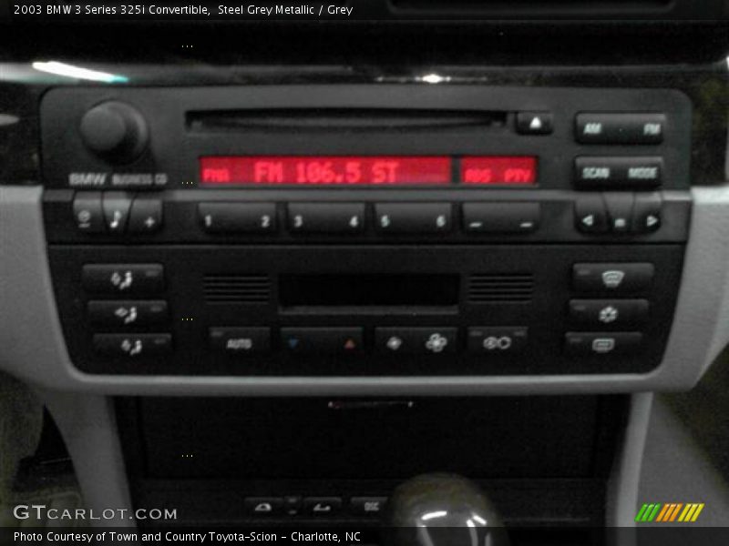 Steel Grey Metallic / Grey 2003 BMW 3 Series 325i Convertible