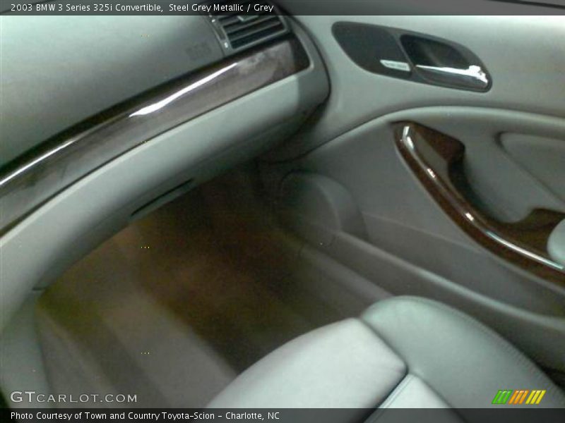 Steel Grey Metallic / Grey 2003 BMW 3 Series 325i Convertible