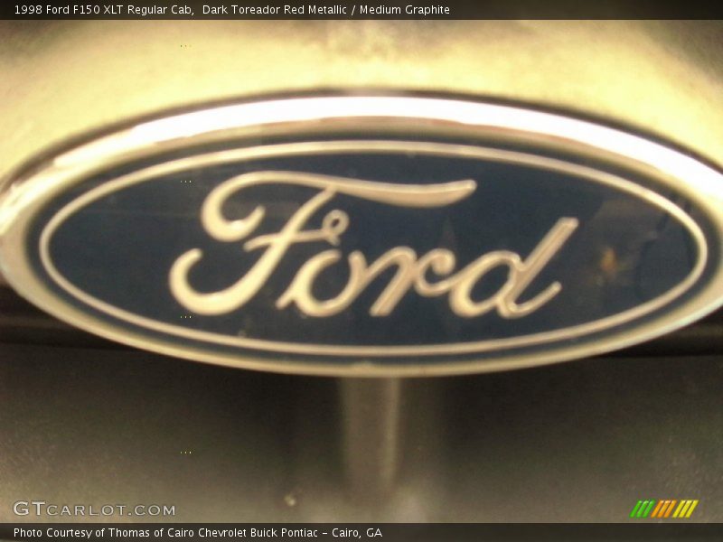 Dark Toreador Red Metallic / Medium Graphite 1998 Ford F150 XLT Regular Cab