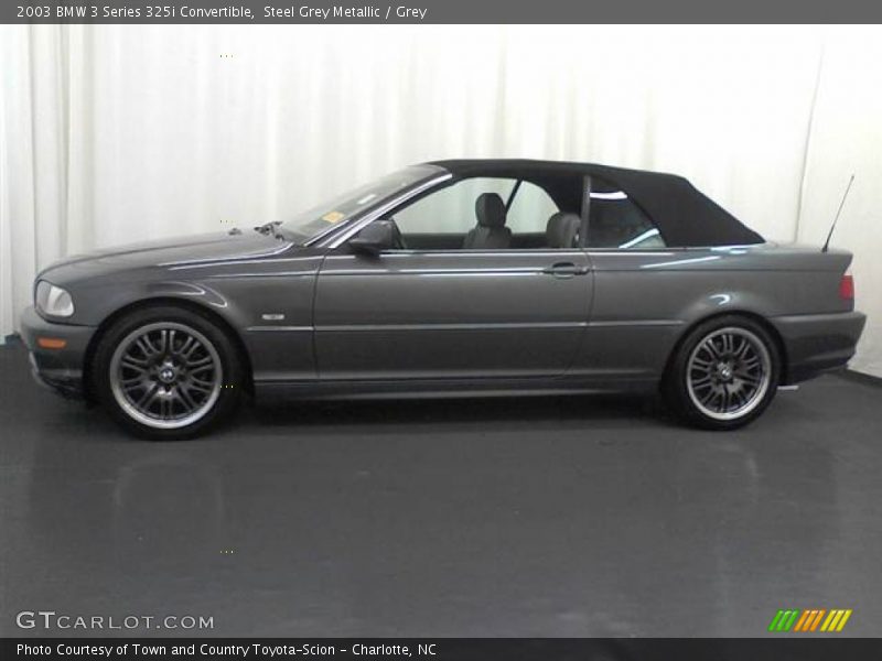 Steel Grey Metallic / Grey 2003 BMW 3 Series 325i Convertible