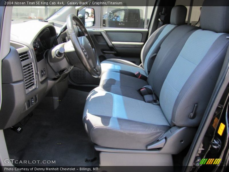 Galaxy Black / Graphite/Titanium 2004 Nissan Titan SE King Cab 4x4