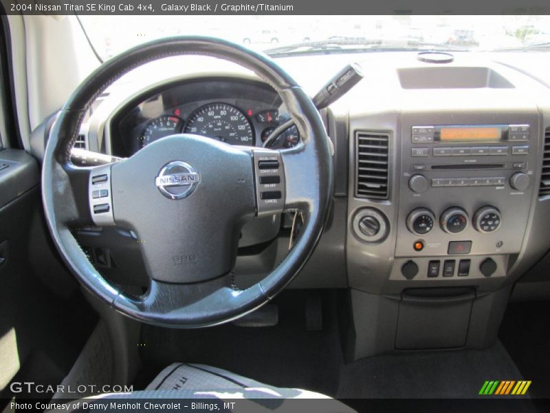 Galaxy Black / Graphite/Titanium 2004 Nissan Titan SE King Cab 4x4