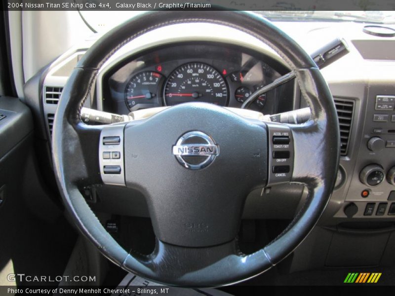 Galaxy Black / Graphite/Titanium 2004 Nissan Titan SE King Cab 4x4