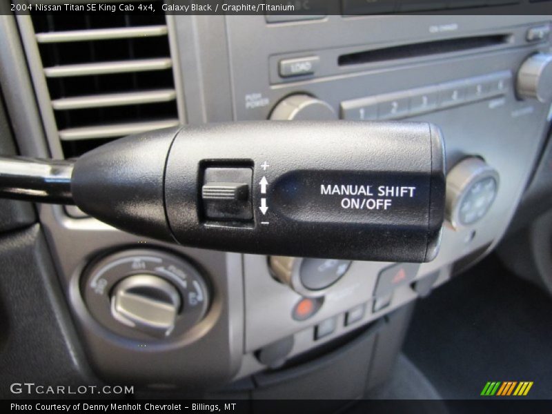 Galaxy Black / Graphite/Titanium 2004 Nissan Titan SE King Cab 4x4